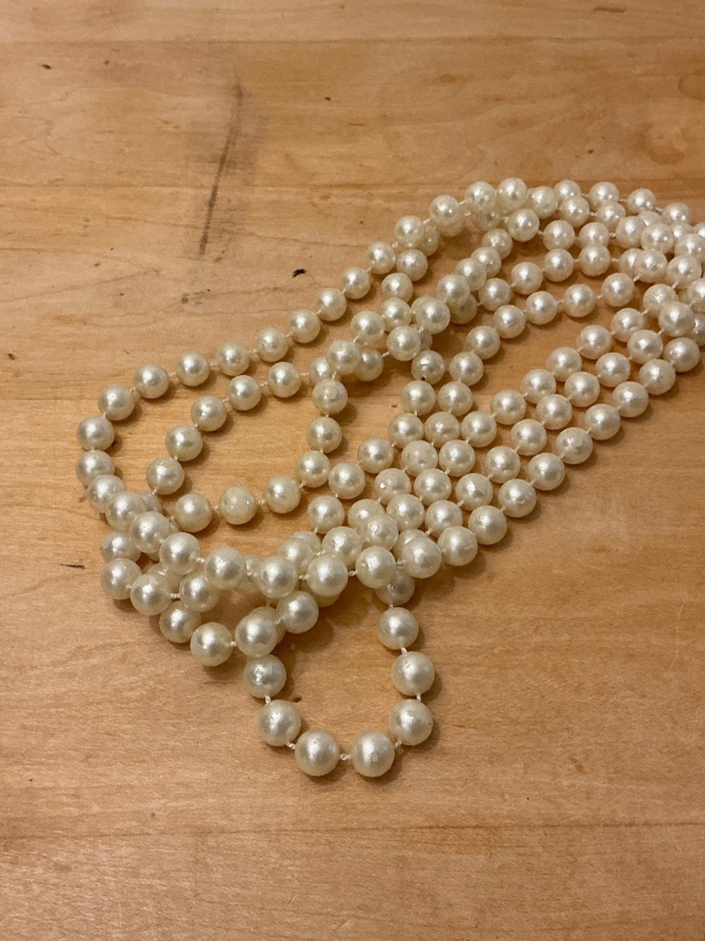 Faux Pearl Bead Necklace
